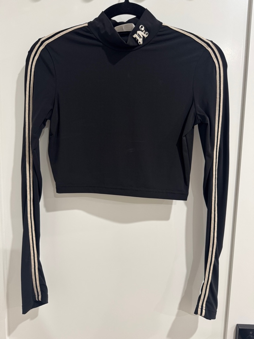 Palm Angels Mesh Cropped Long Sleeve